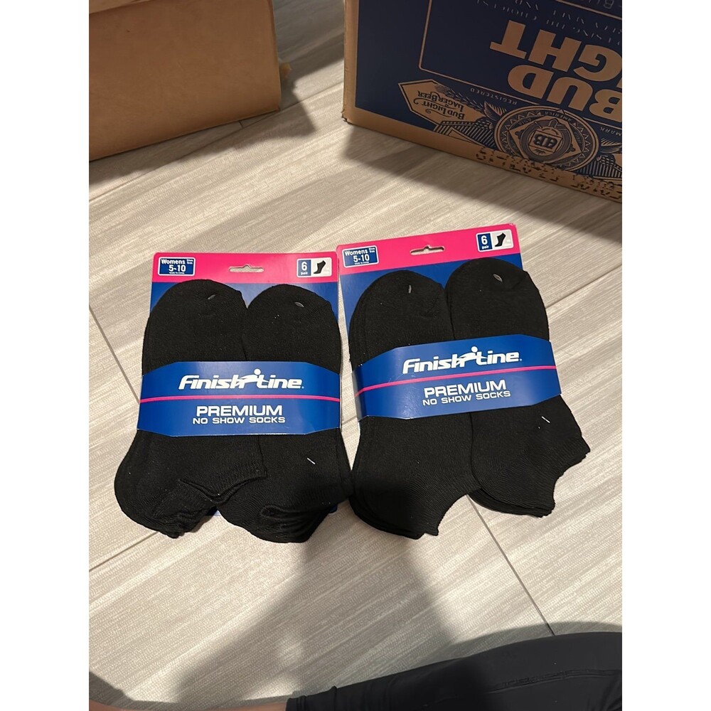 2 Pack of Brand new Finishline Premium No Show Socks